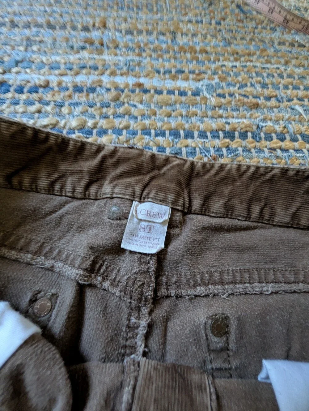 Vintage J.Crew Corduroy Pants 8T Brown Preppy Minimalist Normcore Classic